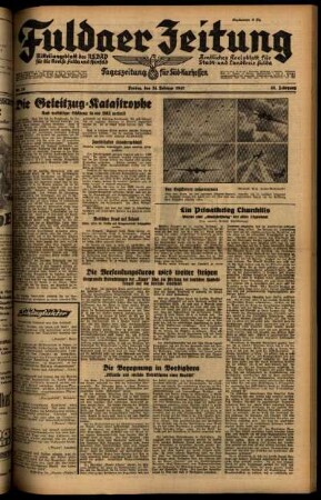 Ausgabe vom Freitag, den 14. Februar 1941.