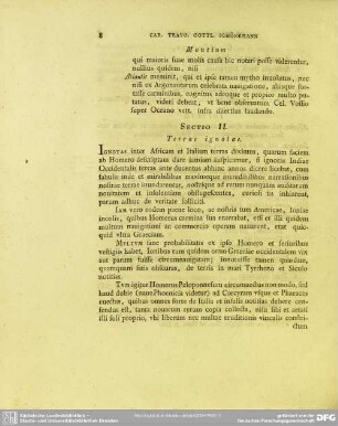 Sectio II. Terrae ignotae