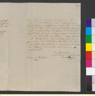 Brief von Meyer, Nicolaus an Goethe, Johann Wolfgang von