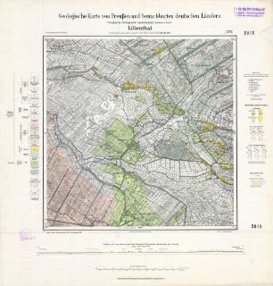 [2819] Lilienthal, Geologische Karte von Preußen und benachbarten deutschen Ländern