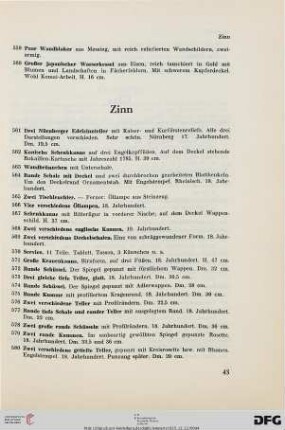 Zinn (Nr. 561-583)