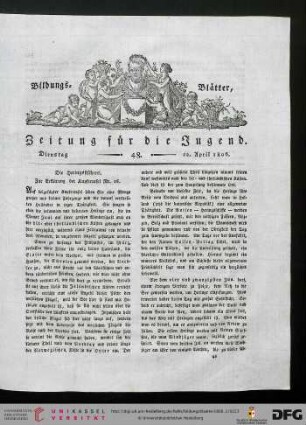 Heft 48 (22. April 1806)