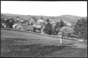 Niedercunnersdorf. Blick auf Niedercunnersdorf