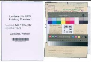 Entnazifizierung Wilhelm Zollikofer , geb. 23.04.1890 (Betriebsinspektor)
