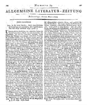 Reinhard, P. C.: Abriß einer Geschichte der Entstehung und Ausbildung der religiösen Ideen. Jena: Akad. Buchh. 1794