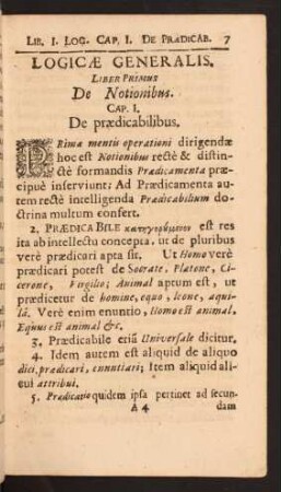 Logicae Generalis.