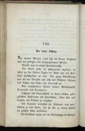 VIII. Der letzte Schlag