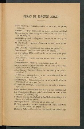 Obras de Joaquín Abati