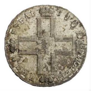 Münze, Rubel, 1801