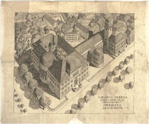 Billing, Hermann; Freiburg / Breisgau (Baden-Württemberg); Universität, Kollegiengebäude - Vogelperspektive