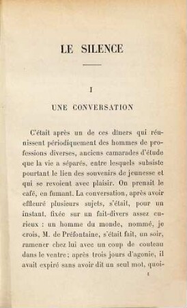 Le silence