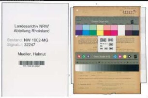 Entnazifizierung Helmut Mueller , geb. 08.09.1899 (Dolmetscher)