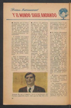 Y el mundo sigue andando : Política internacional