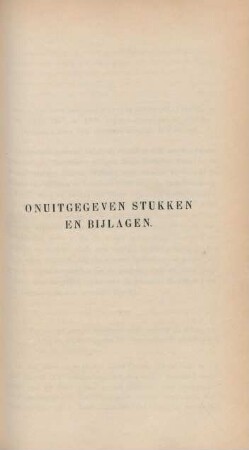 Onuitgegeven stukken en bijlagen