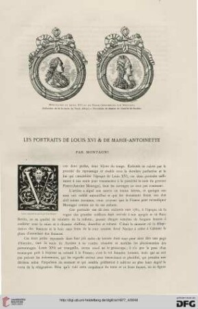 3: Les portraits de Louis XVI & de Marie-Antoinette par Montagni