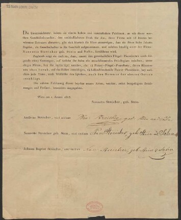 Brief an B. Schott's Söhne : 01.01.1825