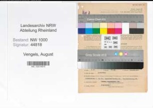 Entnazifizierung August Vengels, geb. 01.06.1901 (Angestellter)