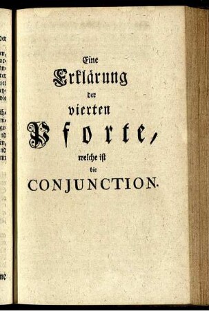 Eine Erklärung der vierten Pforte, welche ist die Conjunction.
