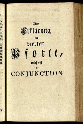 Eine Erklärung der vierten Pforte, welche ist die Conjunction.