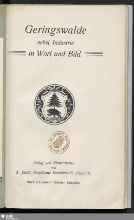 Geringswalde : nebst Industrie in Wort und Bild