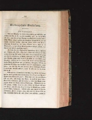Siebenzehnte Vorlesung