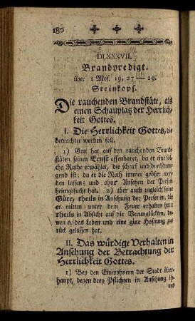 DLXXXVII. Brandpredigt. über 1 Mos. 19, 27 - 29.