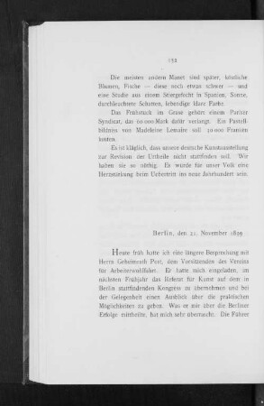 Berlin, den 21. November 1899