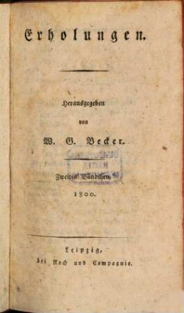 Erholungen. 1800, H. 2