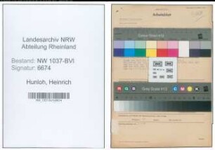 Entnazifizierung Heinrich Hunloh , geb. 07.02.1912 (Stadtsekretaer)