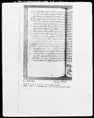 Psalterium und Diurnale — Initiale M, Folio 256 verso
