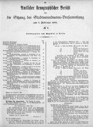 No. 6, 7. Februar 1901