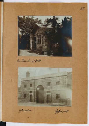Hütte, Llanberis Pass / Gefängnis, Gloucester: Ansichten (aus: Skizzen- und Fotoalbum 26)