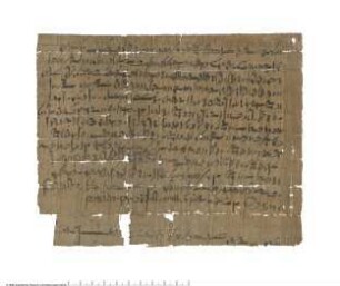 Demotischer Papyrus mit einem Vertrag über die gemeinsame Einziehung der Salzsteuer durch drei Personen