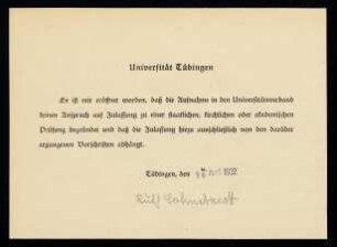 Schriftstück mit eigenhändiger Unterschrift