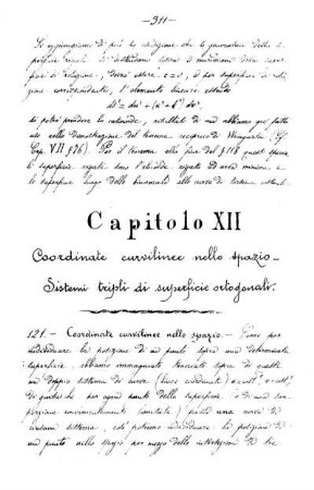 Capitolo XII. Coordinate curvilinee nello spazio.