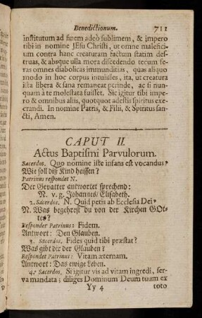 711-720, Actus Baptismi Parvulorum; ...