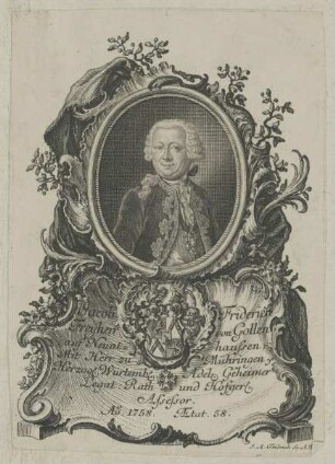 Bildnis des Jacob Friderich von Gollen