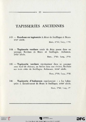 Tapisseries anciennes