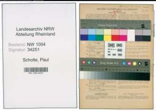 Entnazifizierung Paul Scholte , geb. 25.09.1886 (Schlosser)