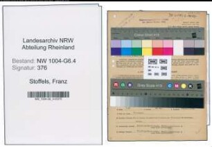 Entnazifizierung Franz Stoffels , geb. 08.07.1906 (Abtl.Leiter)