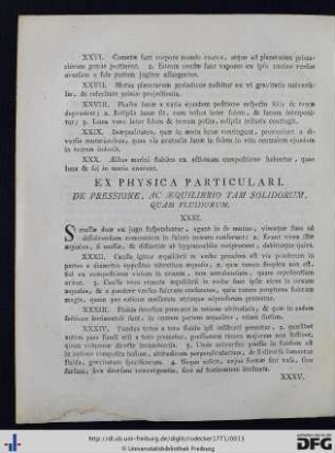 Ex Physica Particulari.