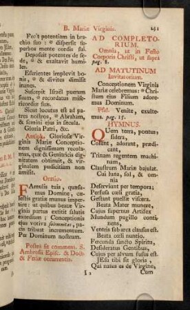 131-143, Ad Matutinum