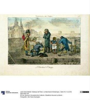 Tableaux de Paris. Le Marchand d´Estampes.