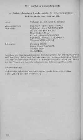 Institut für Entwicklungshilfe