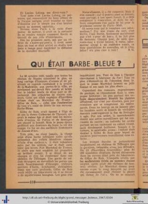 Qui Était Barbe-Bleue?