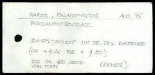 Fundzettel Paros Palaiopyrgos