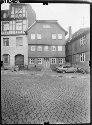 Schmalkalden, Stumpfelsgasse. Wohnhaus. Straßenfront