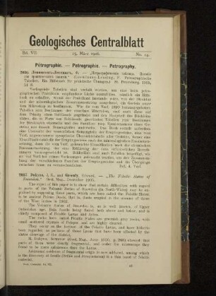15. März 1906. No. 14.