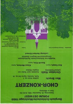 Ost-West Forum - Bergisch-Schlesische Musiktage 1988