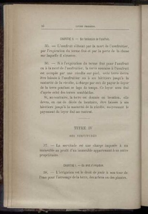 Titre IV. Des servitudes